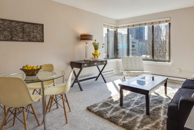 image of a small living room. concept of design tricks to make your living room bigger.