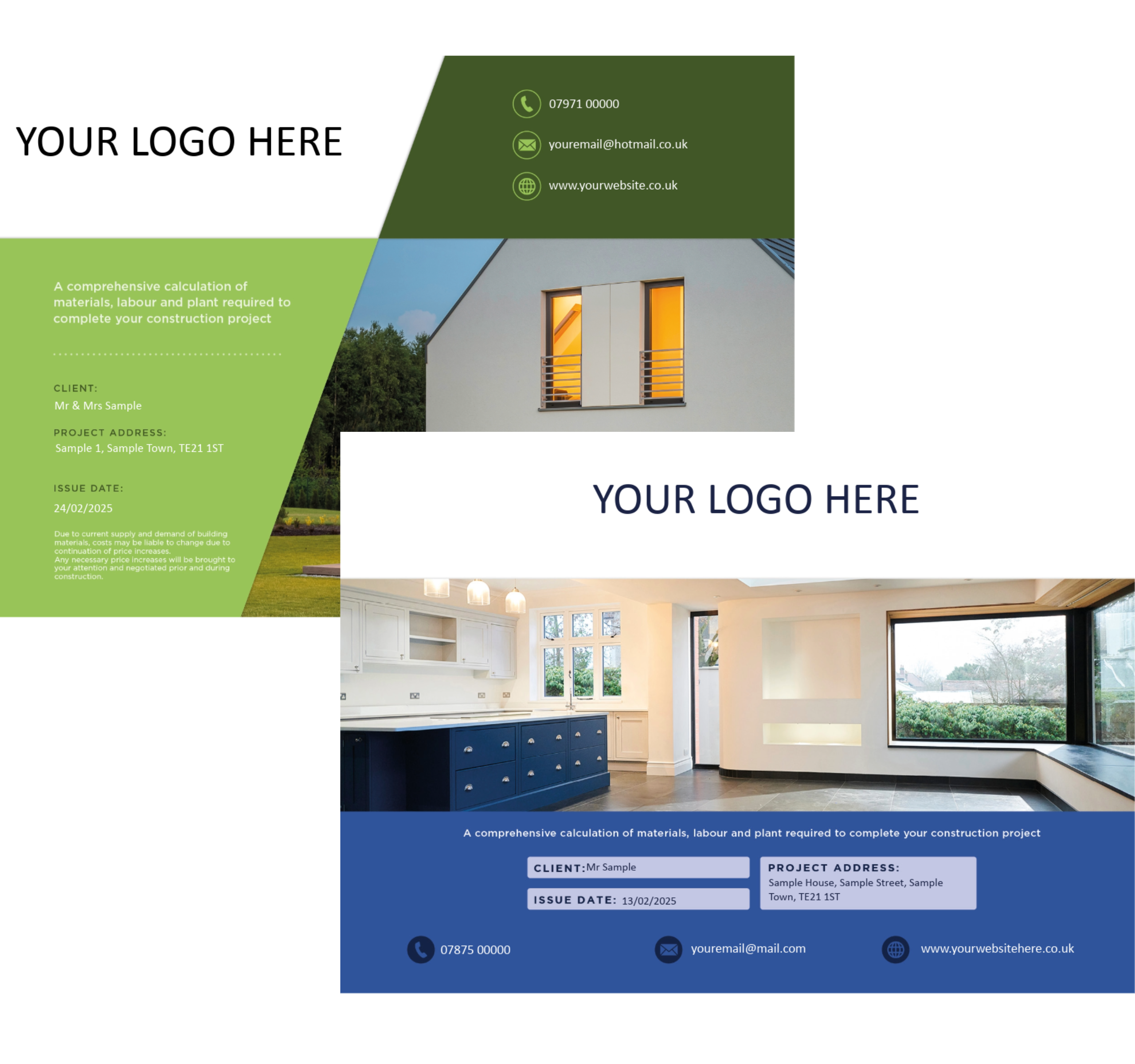 bespoke estimating reports