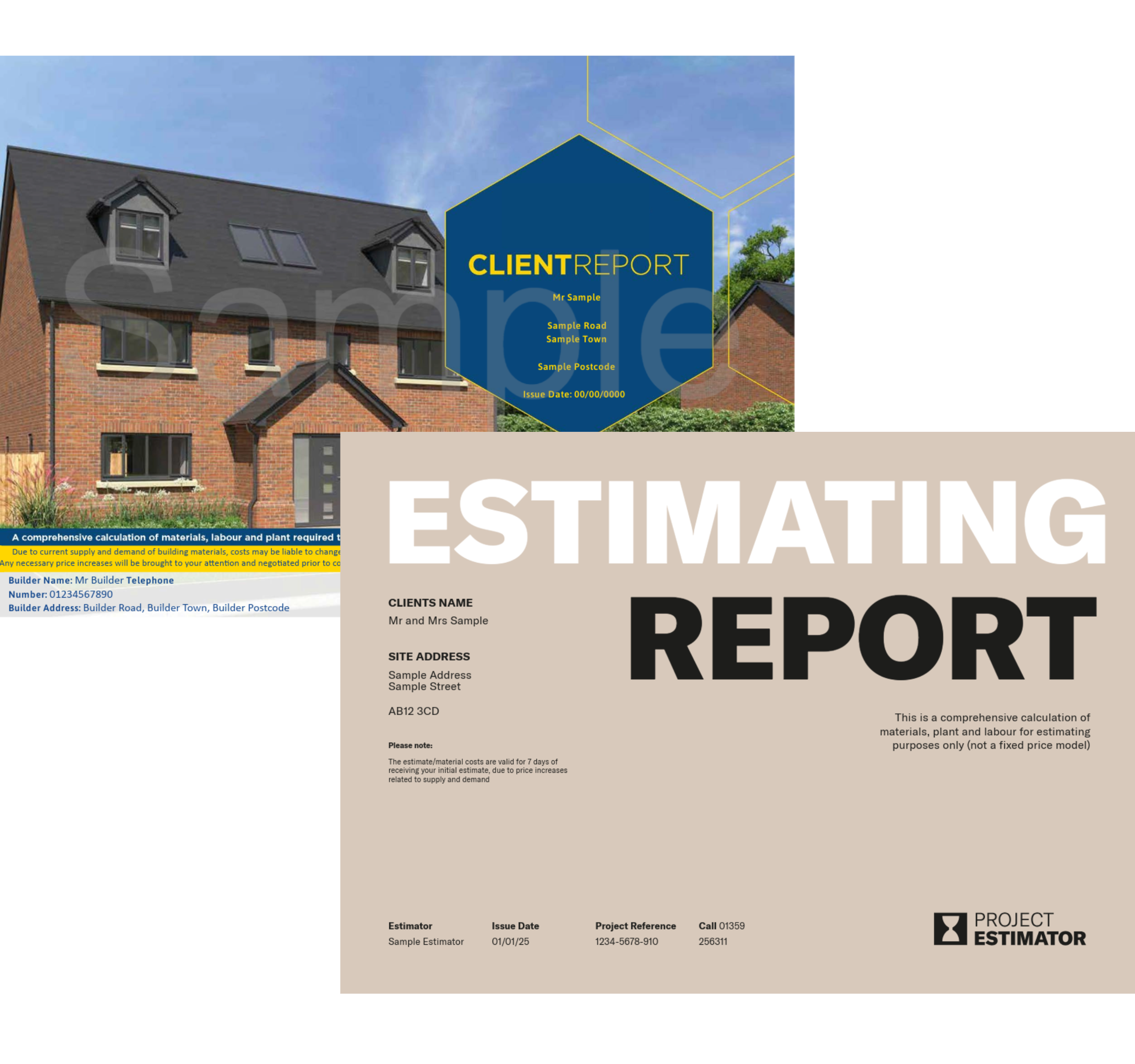 Standard estimating reports